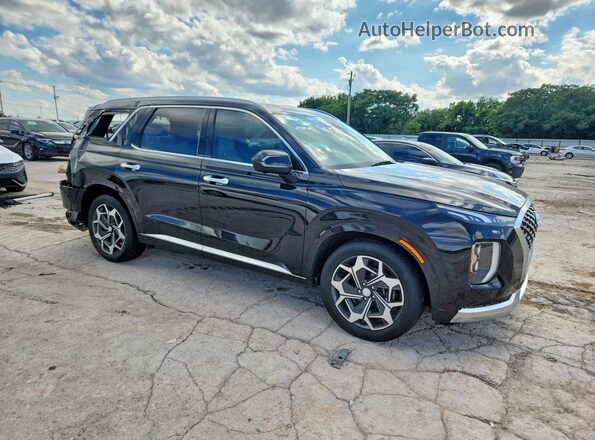 KM8R7DHE2MU206408 2021 HYUNDAI PALISADE Black წინა მარჯვენა