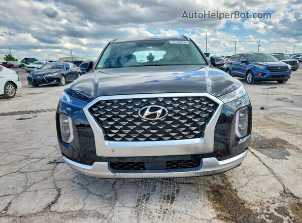 KM8R7DHE2MU206408 2021 HYUNDAI PALISADE Black წინა ხედი