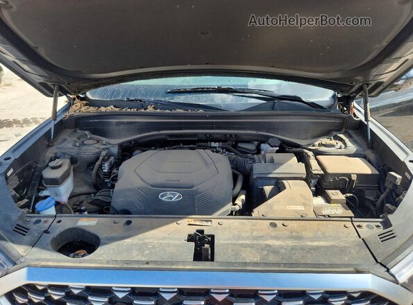 KM8R7DHE2MU206408 2021 HYUNDAI PALISADE Black ძრავის განყოფილების ხედი