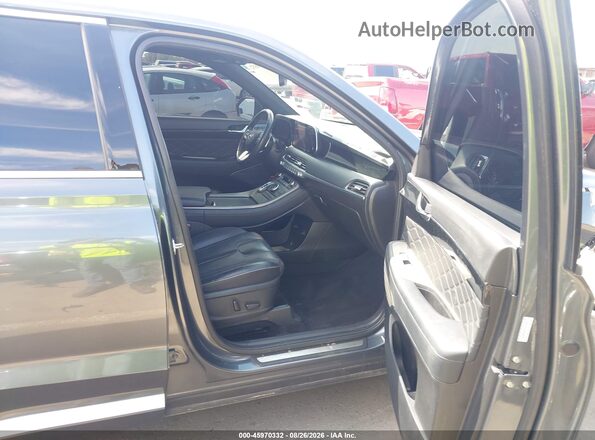 KM8R7DHE7MU292332 2021 HYUNDAI PALISADE Серый Вид салона спереди