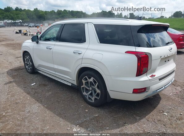 KM8R7DHE8MU232124 2021 HYUNDAI PALISADE Белый Задняя левая четверть