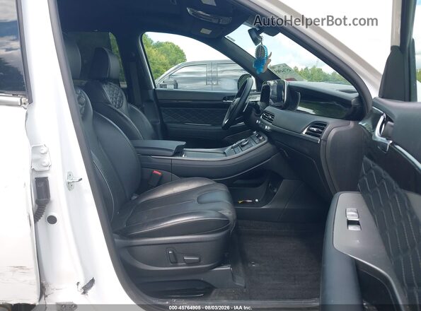 KM8R7DHE8MU232124 2021 HYUNDAI PALISADE Белый Вид салона спереди