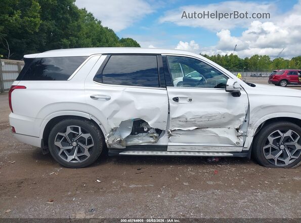 KM8R7DHE8MU232124 2021 HYUNDAI PALISADE Белый Вид спереди