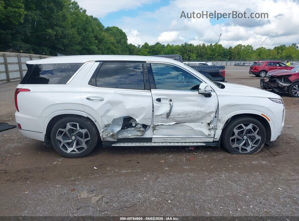 KM8R7DHE8MU232124 2021 HYUNDAI PALISADE Белый Вид задней части салона