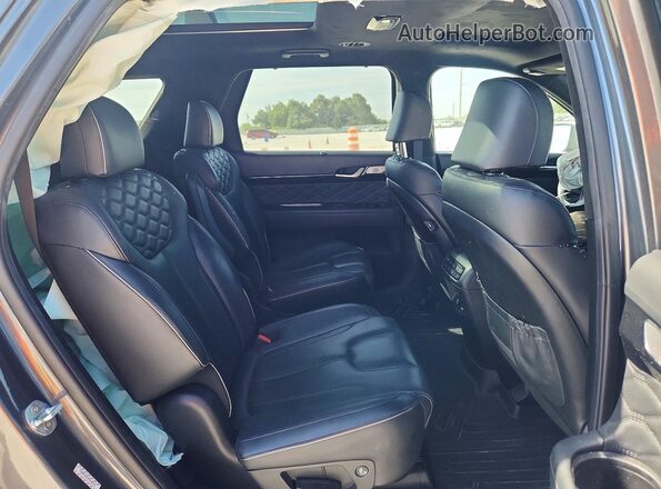 KM8R7DHE9MU246372 2021 HYUNDAI PALISADE Gray Rear interior view