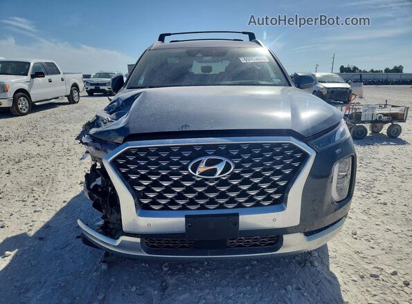 KM8R7DHE9MU246372 2021 HYUNDAI PALISADE Gray Front view