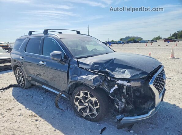 KM8R7DHE9MU246372 2021 HYUNDAI PALISADE Gray Front right