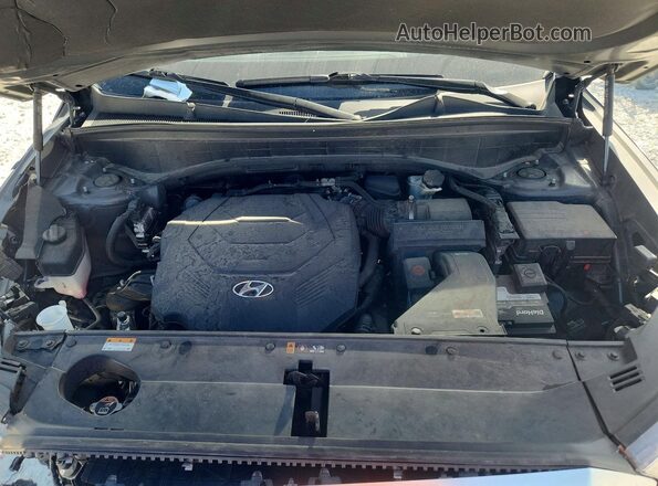 KM8R7DHE9MU246372 2021 HYUNDAI PALISADE Gray Engine compartment view