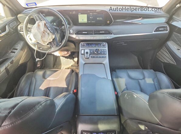 KM8R7DHE9MU246372 2021 HYUNDAI PALISADE Gray Dashboard view
