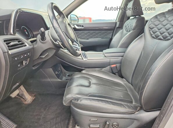 KM8R7DHE9MU308949 2021 HYUNDAI PALISADE Silver Սալոնի դիմացի տեսք