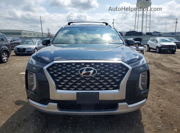 KM8R7DHEXMU209850 2021 HYUNDAI PALISADE Black Widok z przodu