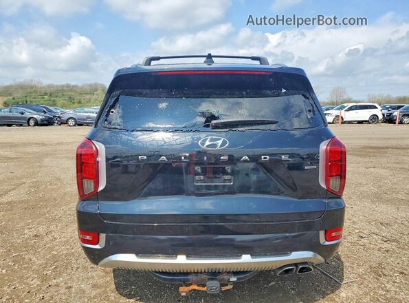 KM8R7DHEXMU209850 2021 HYUNDAI PALISADE Black Widok z tyłu