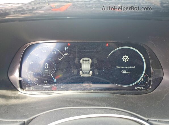 KM8R7DHEXMU209850 2021 HYUNDAI PALISADE Black Widok zestawu wskaźników