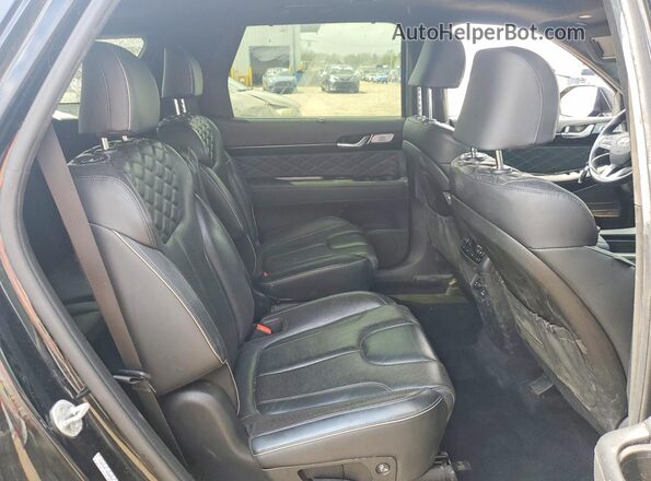 KM8R7DHEXMU209850 2021 HYUNDAI PALISADE Black Widok wnętrza z tyłu
