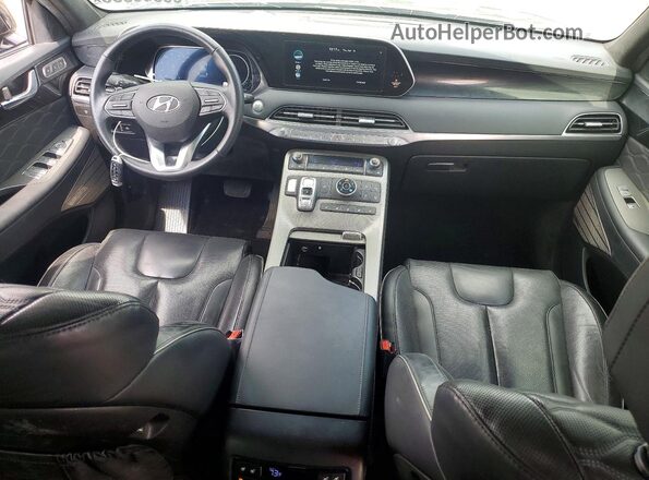 KM8R7DHEXMU209850 2021 HYUNDAI PALISADE Black Widok deski rozdzielczej