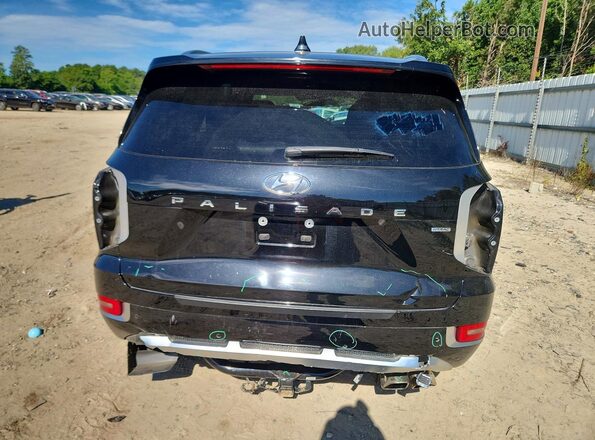 KM8R7DHEXMU265383 2021 HYUNDAI PALISADE Черный Вид сзади