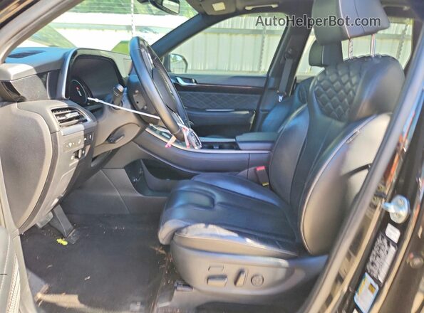 KM8R7DHEXMU265383 2021 HYUNDAI PALISADE Черный Вид салона спереди