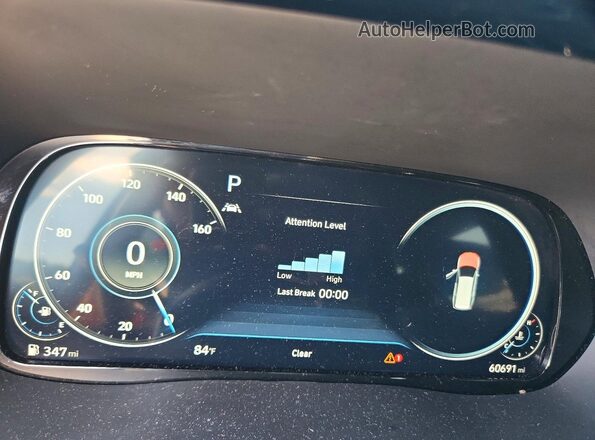 KM8R7DHEXMU265383 2021 HYUNDAI PALISADE Черный Вид щитка приборов
