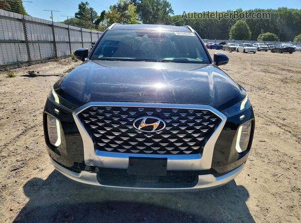 KM8R7DHEXMU265383 2021 HYUNDAI PALISADE Черный Вид спереди
