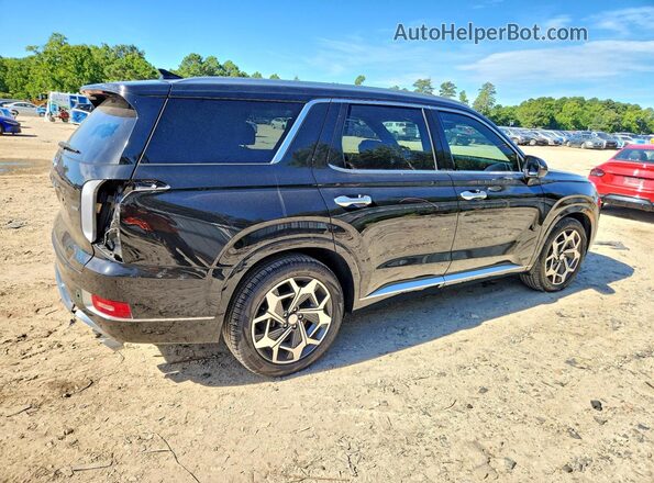 KM8R7DHEXMU265383 2021 HYUNDAI PALISADE Черный Задняя правая четверть