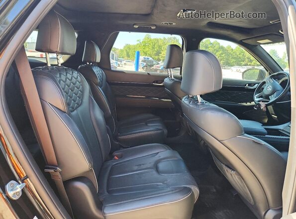 KM8R7DHEXMU265383 2021 HYUNDAI PALISADE Черный Вид задней части салона