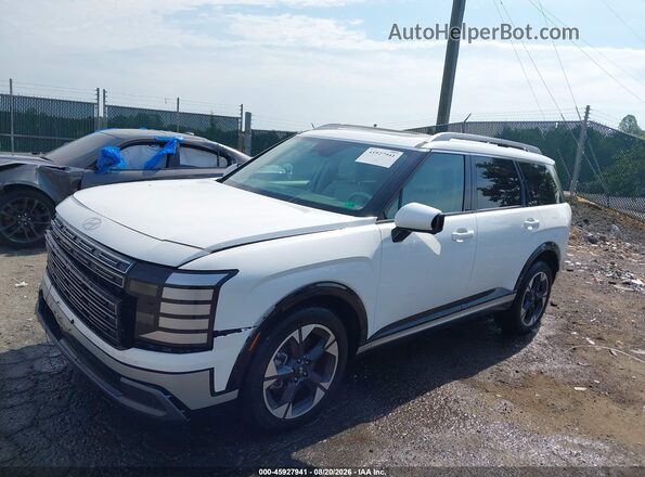 KM8RKES21TU040125 2026 HYUNDAI PALISADE White Առջևի ձախ երեք քառորդ տեսարան