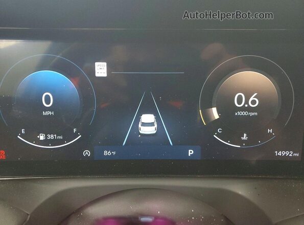 KM8RL5S24TU100766 2026 HYUNDAI PALISADE White Вид щитка приладів