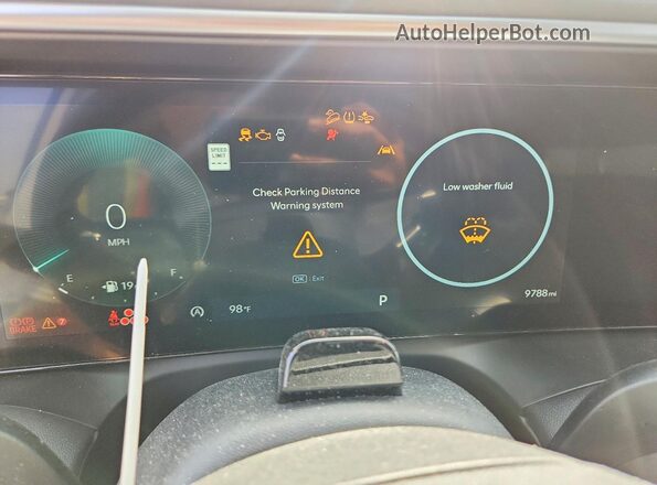KM8RLES21TU060601 2026 HYUNDAI PALISADE White Widok zestawu wskaźników