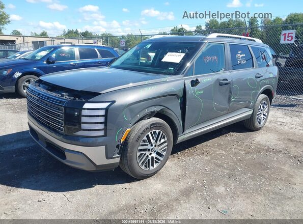 KM8RLES24TU096945 2026 HYUNDAI PALISADE Gray წინა მარცხენა ხედი სამი მეოთხედიდან
