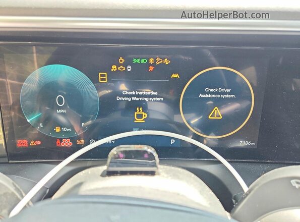 KM8RLES28TU060109 2026 HYUNDAI PALISADE Black Вид щитка приладів