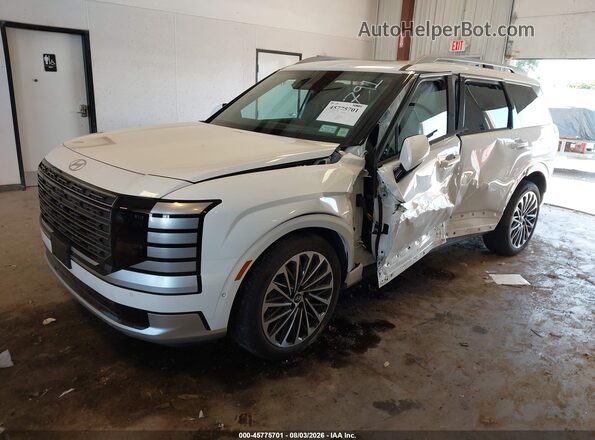 KM8RMES28TU017791 2026 HYUNDAI PALISADE White Առջևի ձախ երեք քառորդ տեսարան