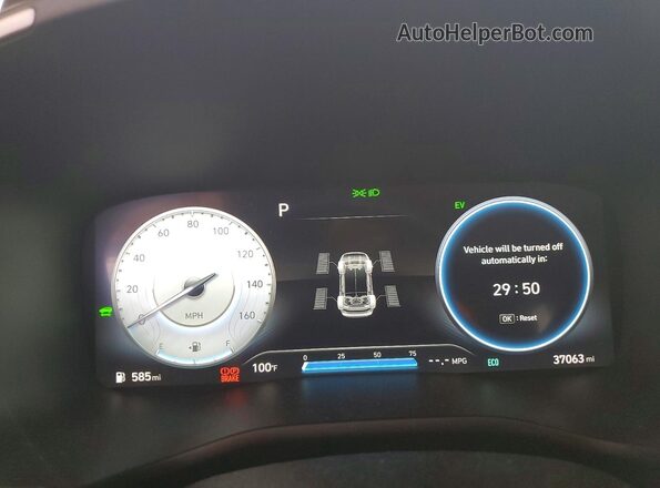KM8S2DA12NU053344 2022 HYUNDAI SANTA Серебряный Вид щитка приборов