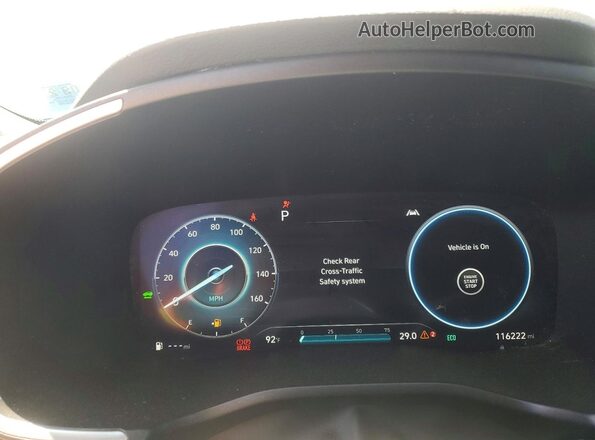 KM8S2DA14NU039638 2022 HYUNDAI SANTA Синий Вид щитка приборов