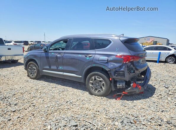 KM8S2DA14NU039638 2022 HYUNDAI SANTA Синий Задняя левая четверть