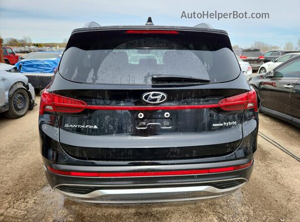 KM8S3DA10NU045434 2022 HYUNDAI SANTA Black უკანა ხედი