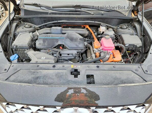 KM8S3DA10NU045434 2022 HYUNDAI SANTA Black ძრავის განყოფილების ხედი