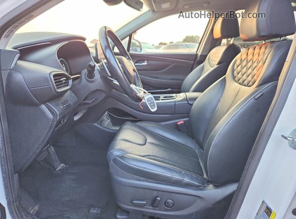 KM8S3DA13NU039613 2022 HYUNDAI SANTA White Widok wnętrza z przodu