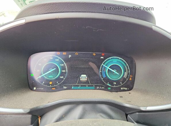 KM8S5DA18MU011783 2021 HYUNDAI SANTA Серебряный Вид щитка приборов