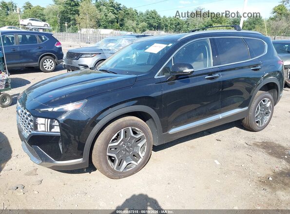 KM8S6DA26PU097122 2023 HYUNDAI SANTA FE PLUG-IN HYBRID Black Передня ліва чверть