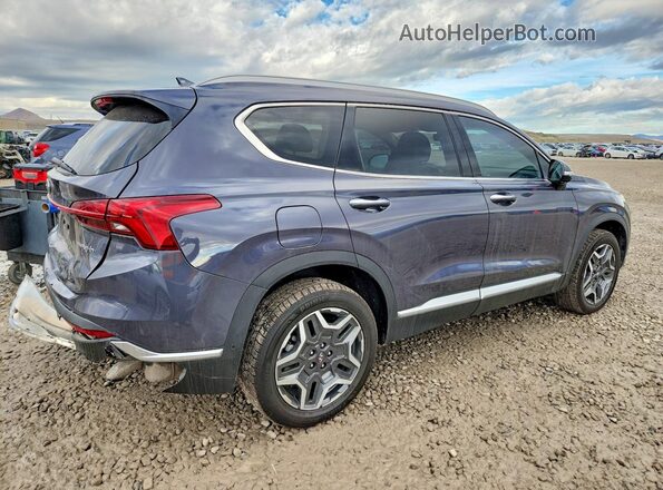 KM8S7DA2XNU025382 2022 HYUNDAI SANTA Синий Задняя правая четверть