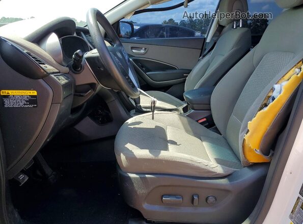 KM8SM4HF1GU155877 2016 HYUNDAI SANTA White Front interior view
