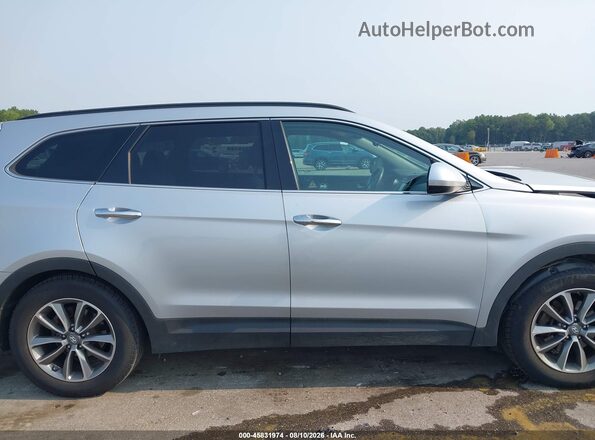 KM8SM4HF2HU236517 2017 HYUNDAI SANTA FE Silver უკანა სალონის ხედი