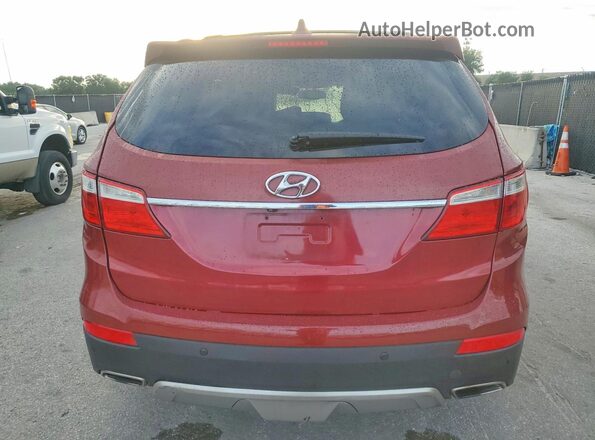 KM8SM4HF3GU140801 2016 HYUNDAI SANTA Red Vista trasera