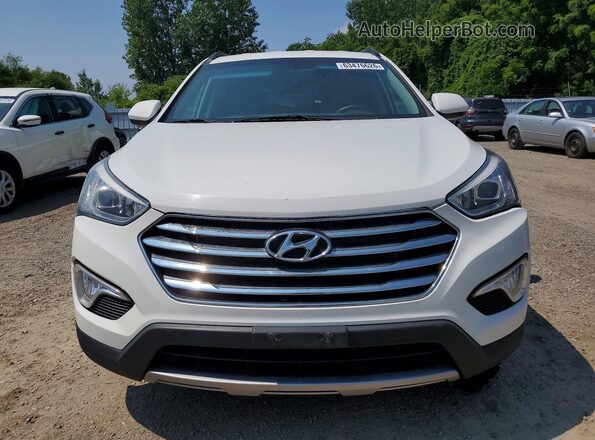 KM8SM4HF3GU160529 2016 HYUNDAI SANTA Белый Вид спереди