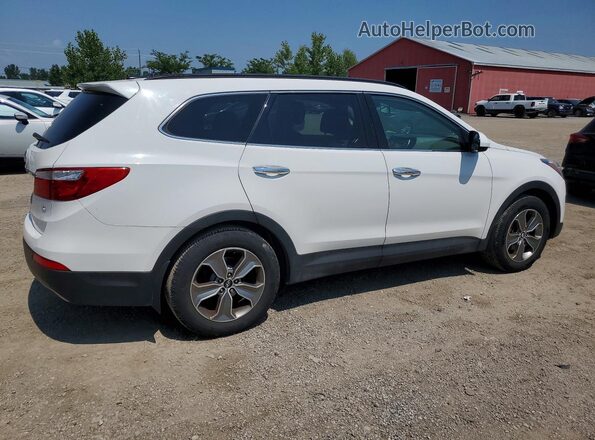 KM8SM4HF3GU160529 2016 HYUNDAI SANTA Белый Задняя правая четверть
