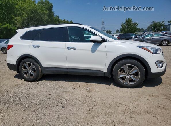 KM8SM4HF3GU160529 2016 HYUNDAI SANTA Белый Передняя правая четверть
