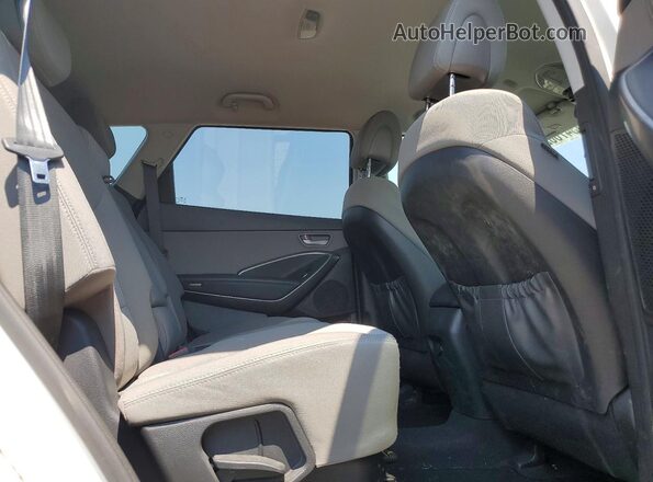 KM8SM4HF3GU160529 2016 HYUNDAI SANTA Белый Вид задней части салона