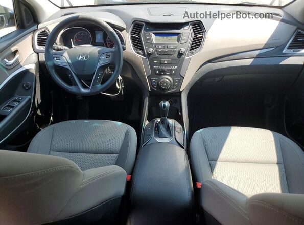 KM8SM4HF3GU160529 2016 HYUNDAI SANTA Белый Вид панели приборов