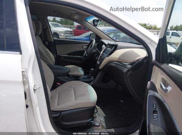 KM8SM4HF3JU286056 2018 HYUNDAI SANTA FE White Widok wnętrza z przodu