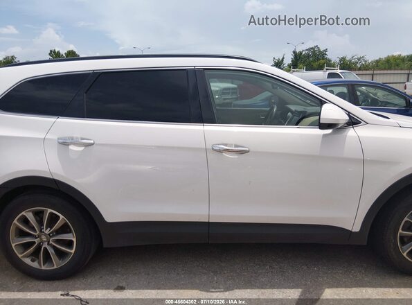 KM8SM4HF3JU286056 2018 HYUNDAI SANTA FE White Widok wnętrza z tyłu